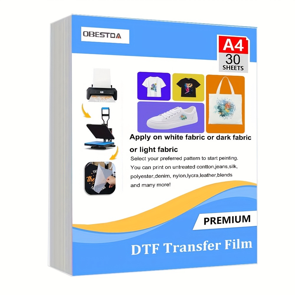 White Toner Transfer Paper - A4 30 szt. folia transferowa DTF