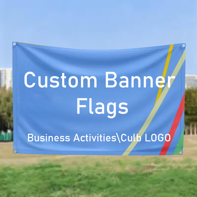 Commercial Printing Companies - Flaga na zamówienie z logo, personalizowana