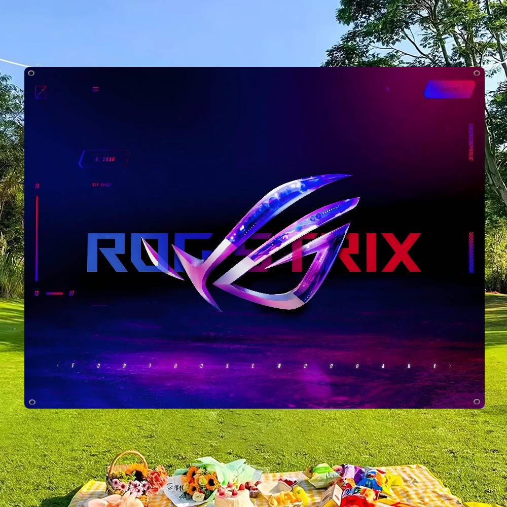 Commercial Printing Companies - Baner reklamowy firmy A-AsuS-S R-ROG LOGO