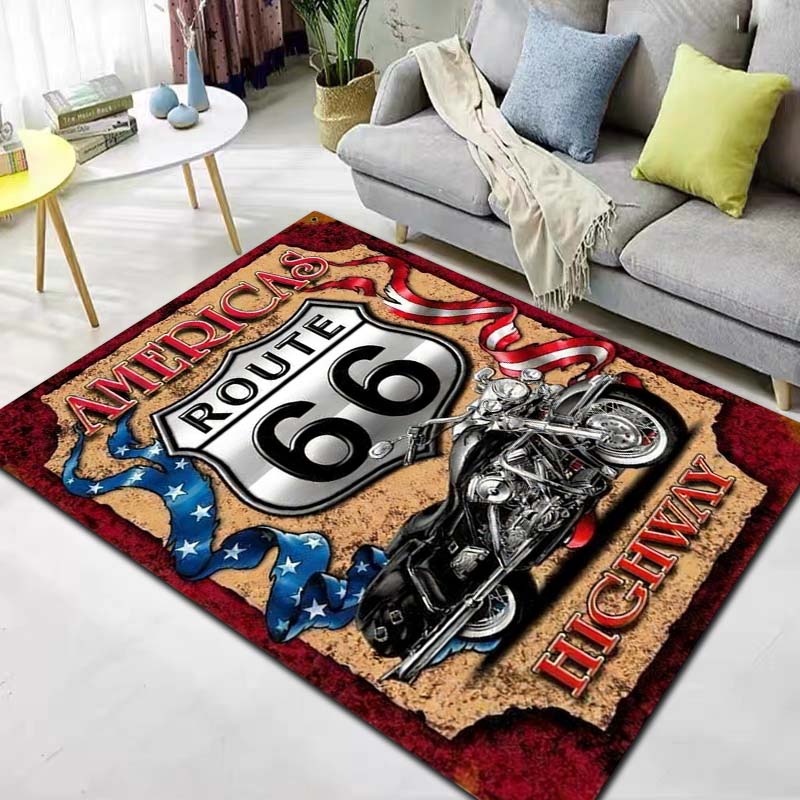Dywan flanelowy Route 66 The M – Commercial Road Printing recenzja i cena