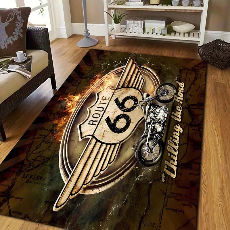 Dywan flanelowy Route 66 The M – Commercial Road Printing recenzja i cena